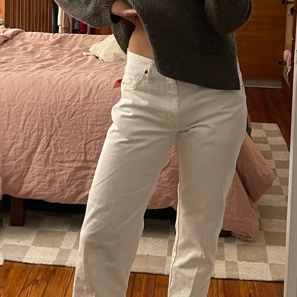 Wrangler White Straight Leg Pants